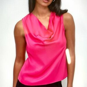 DKNY Sleeveless Cowl Neck Blouse